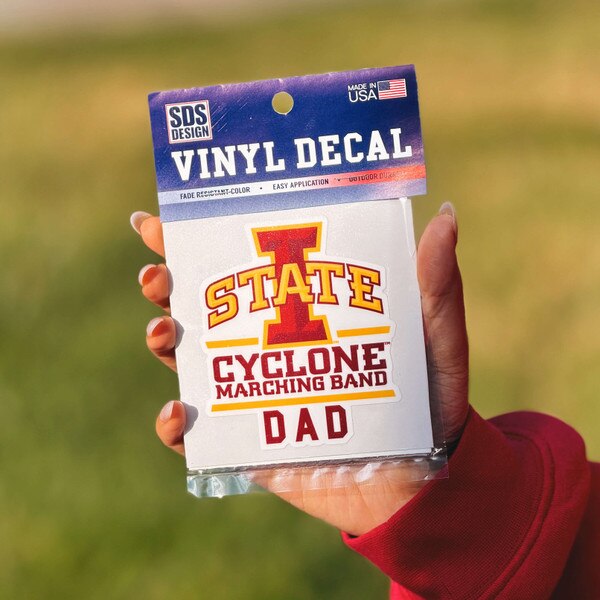I-State Cyclone Marching Band Dad Vinyl Decal (3.5")